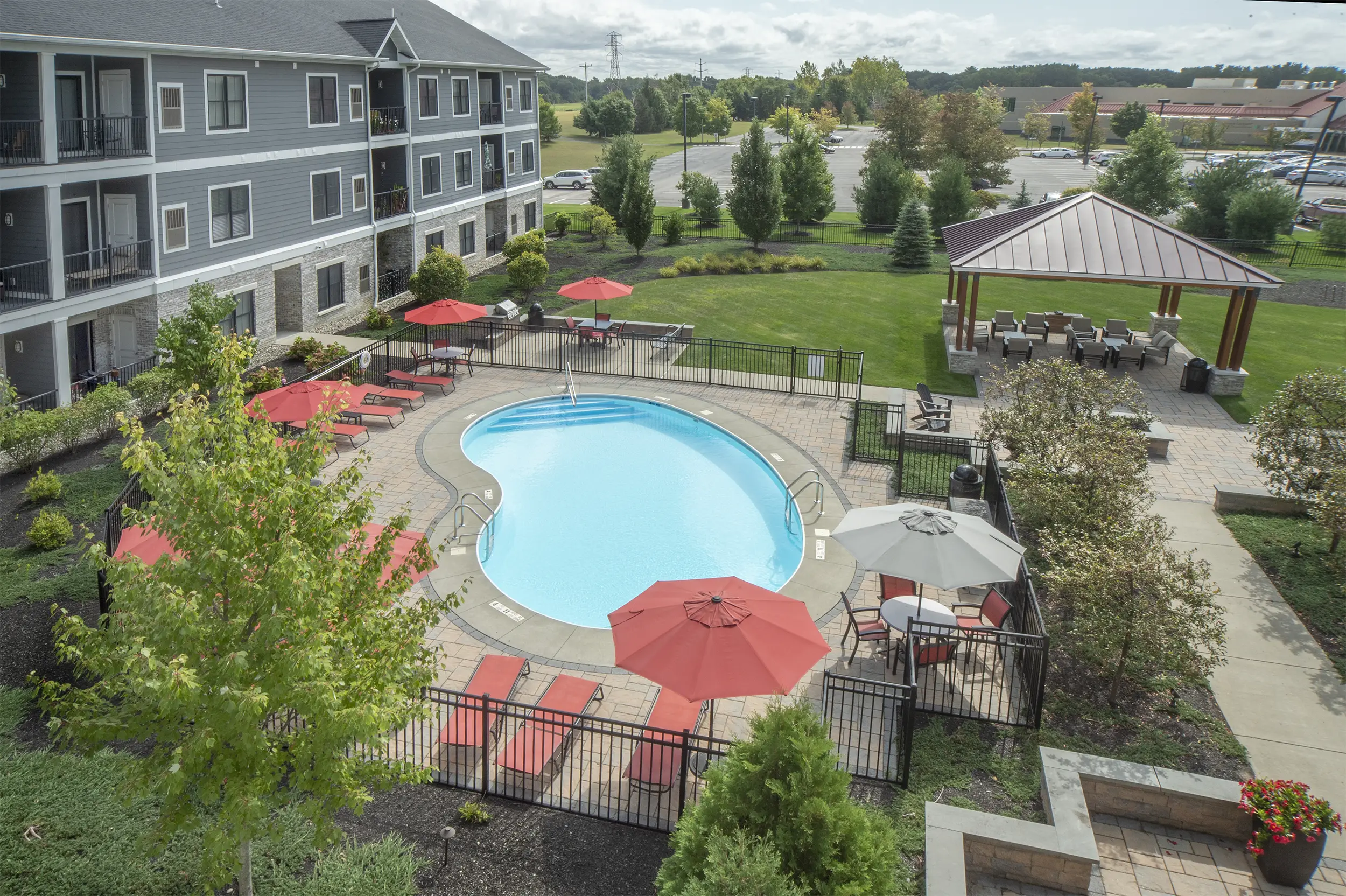 The Residences courtyard